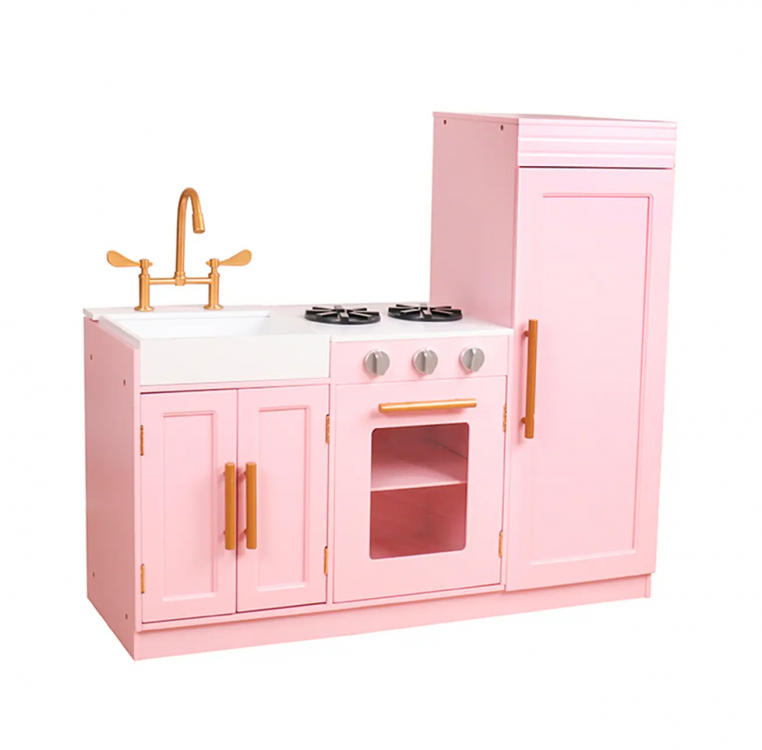 Cocina De Madera Rosada Juguete Niño/a Kidscool