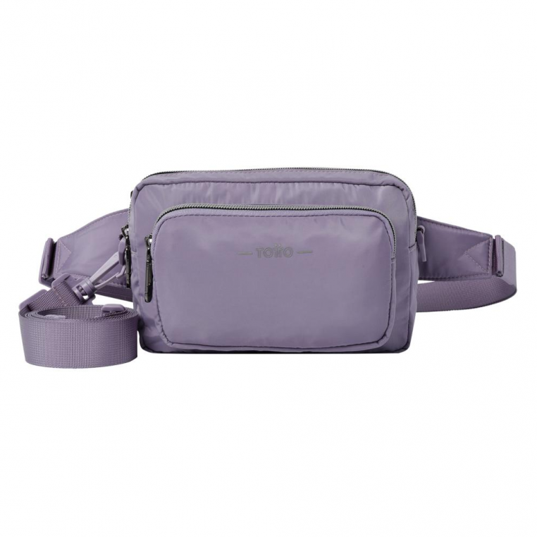 Cartera Banano Morada Funty Totto Mujer