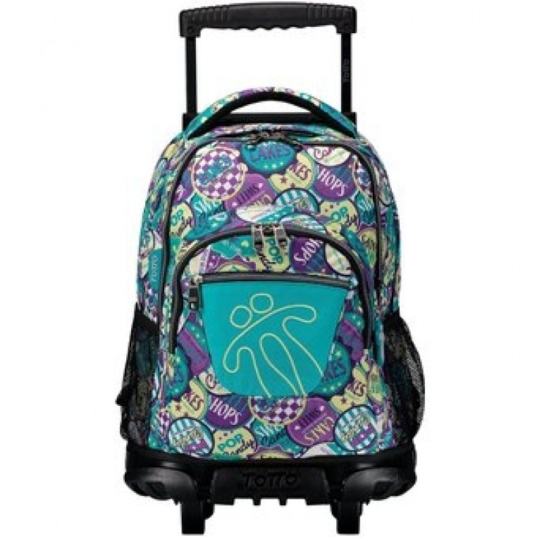 Mochila Escolar Con Ruedas Totto Estampado Disenos