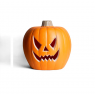 Calabaza Gigante 50x48cm Con Luz Led Deco Halloween F&m