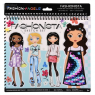 Libreta cuaderno Portafolios Fashion Angels Diseño De Moda lentejuelas