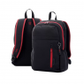 Mochila De Hombre Ajiman Negra Con Rojo Totto