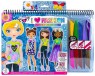 Set Cuaderno para dibujar diseños de moda Fashion Angels