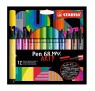 12 Colores Marcadores Rotulador Lapices Stabilo Pen 68 Max