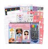 Libreta Cuaderno Portafolio Fashion Angels Con Marcadores