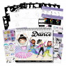 Cuaderno Portafolio Diseñar Baile Stickers Fashion Angels Rosa