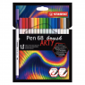 Lápices Stabilo Brush Pen 18 Colores Acuarelables Punta Pincel