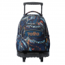 Mochila Escolar Con Ruedas Totto Rue Bomper Azul Para Niños