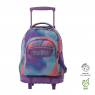 Mochila Con Ruedas Escolar Totto Rue Bomper Niños/as Lila Liso