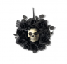 Adorno Puerta Calavera Y Rosas Negras Deco Halloween F&m