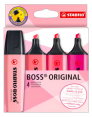 Destacadores Stabilo Boss Shades Of Pink Estuche 4 Unidades Rosa