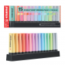 15 Destacadores Stabilo Boss Pastel
