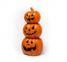 Adorno Triple Calabaza Con Luz Led 50x24cm Halloween Deco