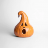 Adorno Calabaza Con Luz Led 30x23cm F&m Halloween Deco