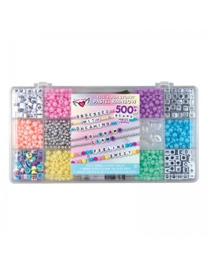Set 500 Cuentas Juguetes Armar Pulseras Niñas Fashion Angels