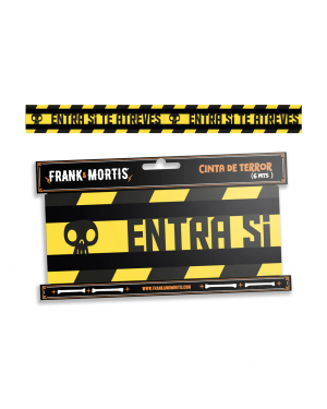 Cinta De Adventencia 6mts Frank&mortis Halloween Decoracion