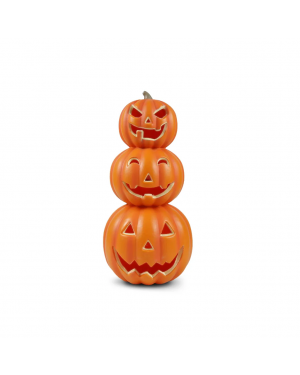 Calabaza Con Luz Led 36x17cm Decoración Halloween F&m