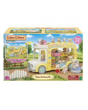 Rainbow Fun Nursery Bus Sylvanian Families Juguete