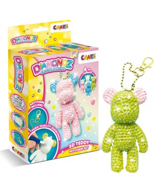 Set Llavero Osito De Peluche 3d Diy Diamantes Armables