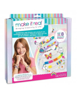 Set Crear Pulseras Arcoiris Y Perlas Make It Real Juguete