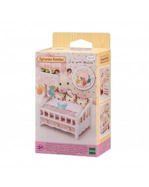 Crib With Mobile Sylvanian Families Cuna Bebé 5534 Juguete