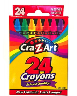 Crayones Cra-z-art 24 Colores Escolar Niños / As