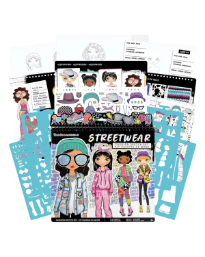 Cuaderno Libreta Diseñar Moda Streetwear Fashion Angels Rosa