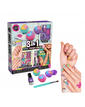 Set Manualidades Labiales, Esmaltes Y Sticker Tatuajes Niñas