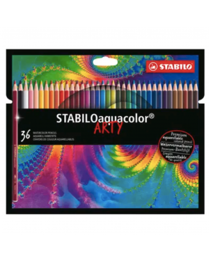 Lápices Acuarelables Stabilo Aquacolor Set 36 Colores Artísticos