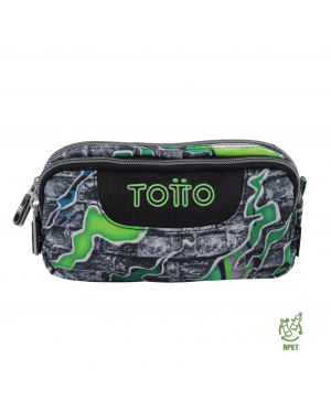 Estuche Escolar Verde Multiuso Lapices Niños/as Totto