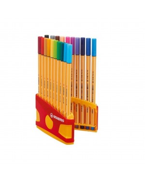 Estuche 20 Tiralineas Stabilo Point 88