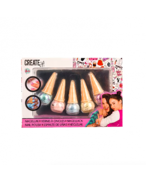 Esmaltes 5 Colores Ice Cream Para Niños/as Create it