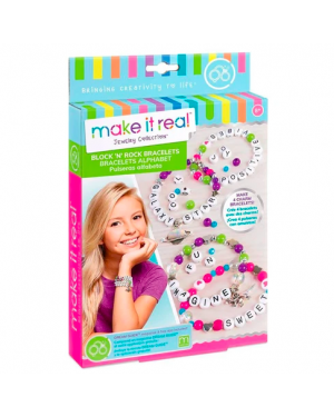 Set Para Armar Pulseras Block & Rock Niñas Make It Real