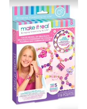 Set Para Armar Pulseras Cambian Color Niñas Make It Real