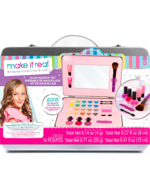 Set de maquillaje Juego Estuche de metal Make it real