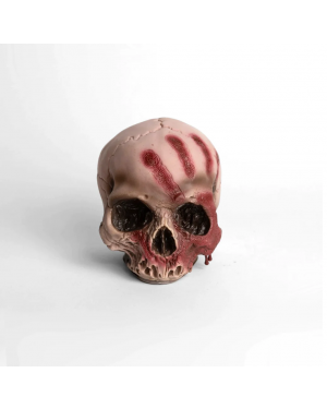 Calavera Cráneo Con Mano Sangrienta 16x15cm