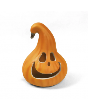 Calabaza Con Luz Led 30x23cm Decoración Halloween F&m