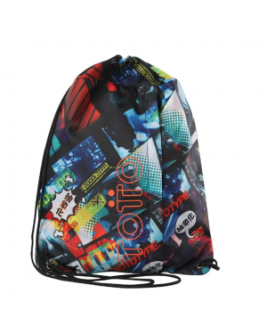 Bolso Gymbag Curvigrafo Multiuso Totto Negro Kazuya