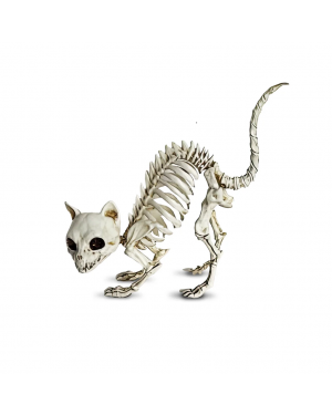 Esqueleto Gatito 19x14cm Decoración Halloween F&m