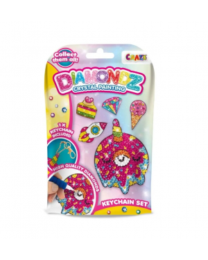 Set Llavero Con Cristales Unicornio Diy Armable Didactico