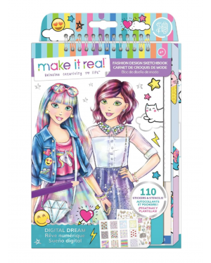 Libreta Portafolio Dibujos digital dream Make It Real