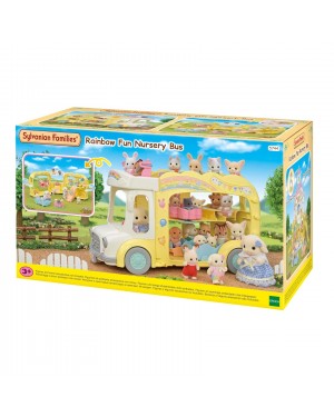 Rainbow Fun Nursery Bus 5744 Sylvanian Families Juguete