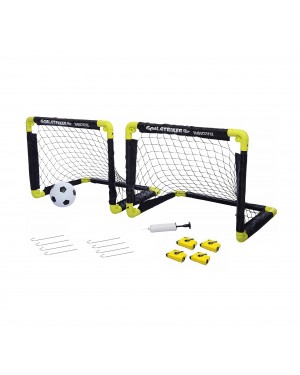 Set Arcos  Fútbol Plegable + Marcadores De Cancha Retráctil 