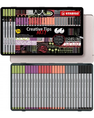 Estuche Tiralineas Stabilo Creative Tips Arty 30 Lapices