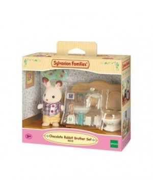 Chocolate Rabbit Brother Set Baño Sylvanian Families Calico 5015