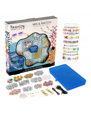 Kit De 1000+ Cuentas Para Hacer Pulseras Fashion Angels