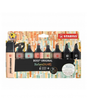 Destacadores Nature Colors Set 8 Stabilo Boss Original