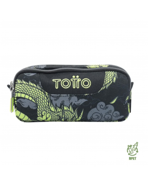 Estuche Escolar Organizador De Lapices Sobre Totto Color Negro 2 Lisa