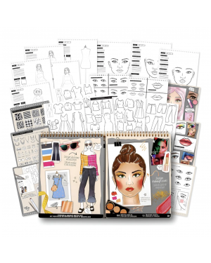 Libreta Cuaderno Para Diseñar Rostro Y Ropa Fashion Angels Agua