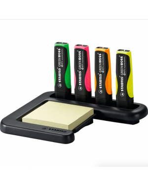 Set 4 Destacadores Stabilo Green Boss Escritorio 